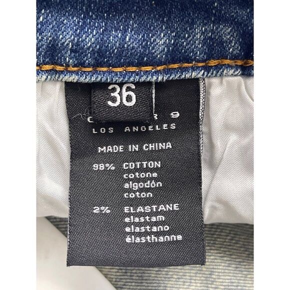 Cooper 9 Los Angeles Men Graffiti Detail Streetwear Jeans Size 36 - Picture 13 of 13